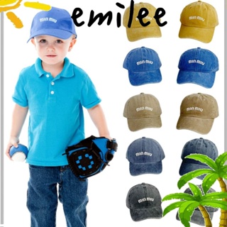 Emilee หมวกเบสบอล ปักลายตัวอักษร สไตล์ฮิปฮอป วินเทจ เหมาะกับฤดูร้อน สําหรับผู้ชาย และผู้หญิง