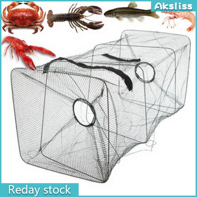 aks-ไนลอน-กรงกุ้ง-กลางแจ้ง-เครื่องมือตกปลา-พับได้-สี่เหลี่ยม-ขนาดเล็ก-กระเป๋าตาข่าย-ปลา-พร้อมซิป