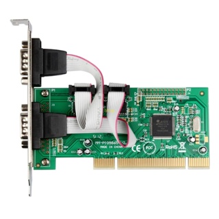Btsg ใหม่ การ์ดอนุกรม PCI 2 พอร์ต RS232 PCI เป็น COM Port