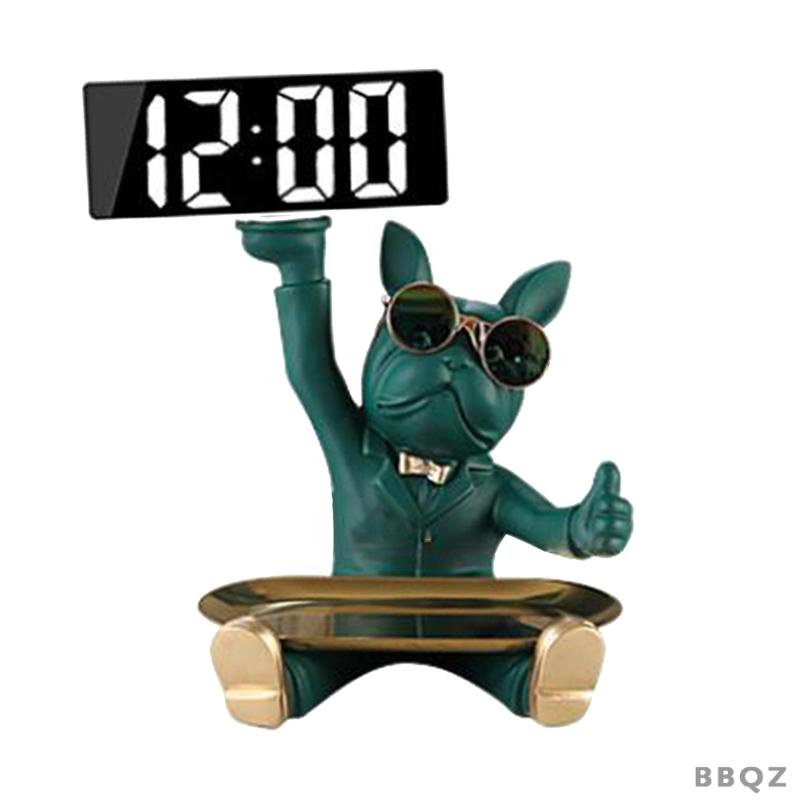 bbqz01-ถาดเรซิ่น-รูปปั้นนาฬิกาอิเล็กทรอนิกส์-สําหรับห้องนั่งเล่น-ออฟฟิศ-และอื่นๆ