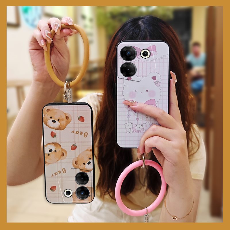 youth-cute-phone-case-for-tecno-camon20-pro-5g-ck8n-back-cover-funny-anti-knock-protective-bracelet-heat-dissipation