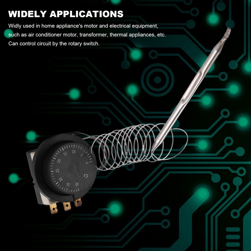 1nc-1no-ac-250v-380v-16a-0-40c-สวิตช์ควบคุมอุณหภูมิ-เทอร์โมสตัท-เส้นเลือดฝอย