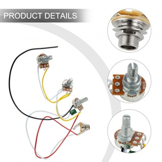 New Arrival~Prewired Set 2 Volume 250K Pots Accessories Bass Guitar Easy Installation