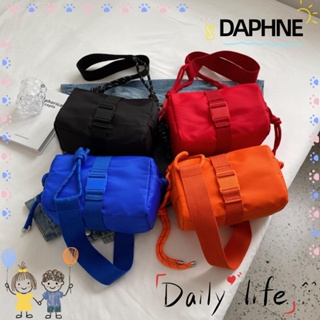 Daphne กระเป๋าถือ ผ้าไนล่อน กันน้ํา จุของได้เยอะ สีพื้น คุณภาพสูง สไตล์เรียบง่าย สําหรับสตรี