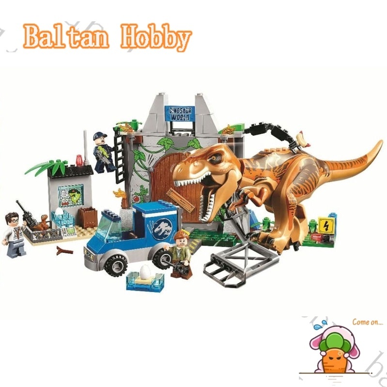 baltan-toy-bh1-เข้ากันได้กับ-jurassic-world-t-rex-breakout-บล็อคตัวต่อ-10758-10920-ของเล่น-สําหรับเด็กผู้ชาย-es1