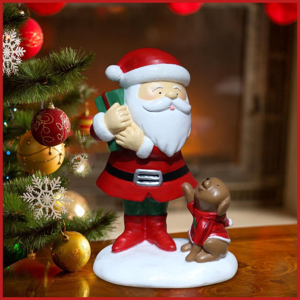 รูปปั้นซานต้าคลอสน่ารัก-แนวเรโทร-สําหรับตกแต่งบ้าน-คริสต์มาส-sehth