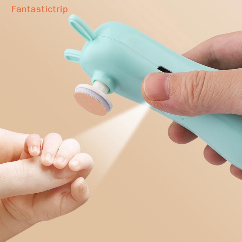 fantastictrip-กรรไกรตัดเล็บไฟฟ้า-ปลอดภัยกับเด็กทารก-แรกเกิด-เล็บนิ้วเท้า-ที่กันจอน-เด็ก-เครื่องมือขัดเล็บ-พร้อมโคมไฟ-ดูแลเด็กแรกเกิด-แฟชั่น