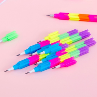ดินสอสีรุ้ง 8 ส่วน เครื่องเขียน แบบสร้างสรรค์ สําหรับนักเรียน