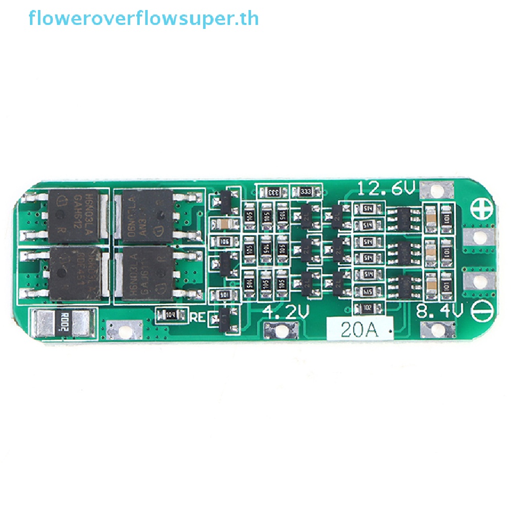 fsth-ขายดี-บอร์ดป้องกันที่ชาร์จลิเธียม-3s-20a-li-ion-18650-pcb-bms-12-6v