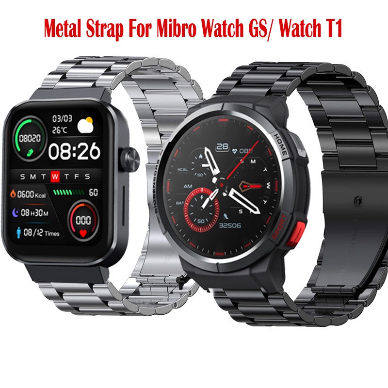 สายนาฬิกาข้อมือสเตนเลส-สําหรับ-mibro-watch-gs-mibro-watch-t1-smart-watch