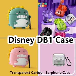 【คุณภาพสูง】เคสหูฟัง แบบนิ่ม ลายการ์ตูนดิสนีย์ DB1 มังกรสีชมพู และมังกรเขียว สําหรับ Disney DB1