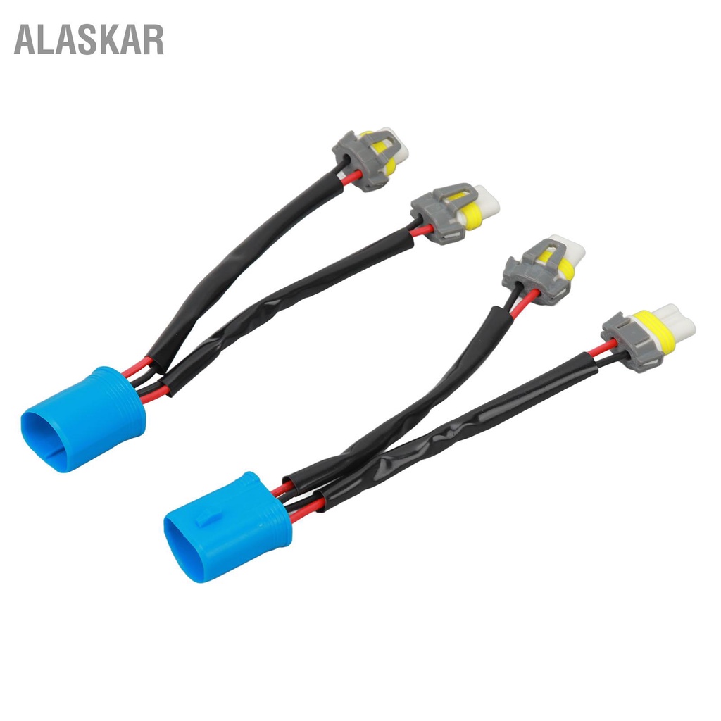 alaskar-2pcs-ไฟหน้า-splitter-สายไฟ-9007-ชาย-9005-9006-หญิงสำหรับรถบรรทุกรถกระบะ-led-ปลั๊กสายไฟ