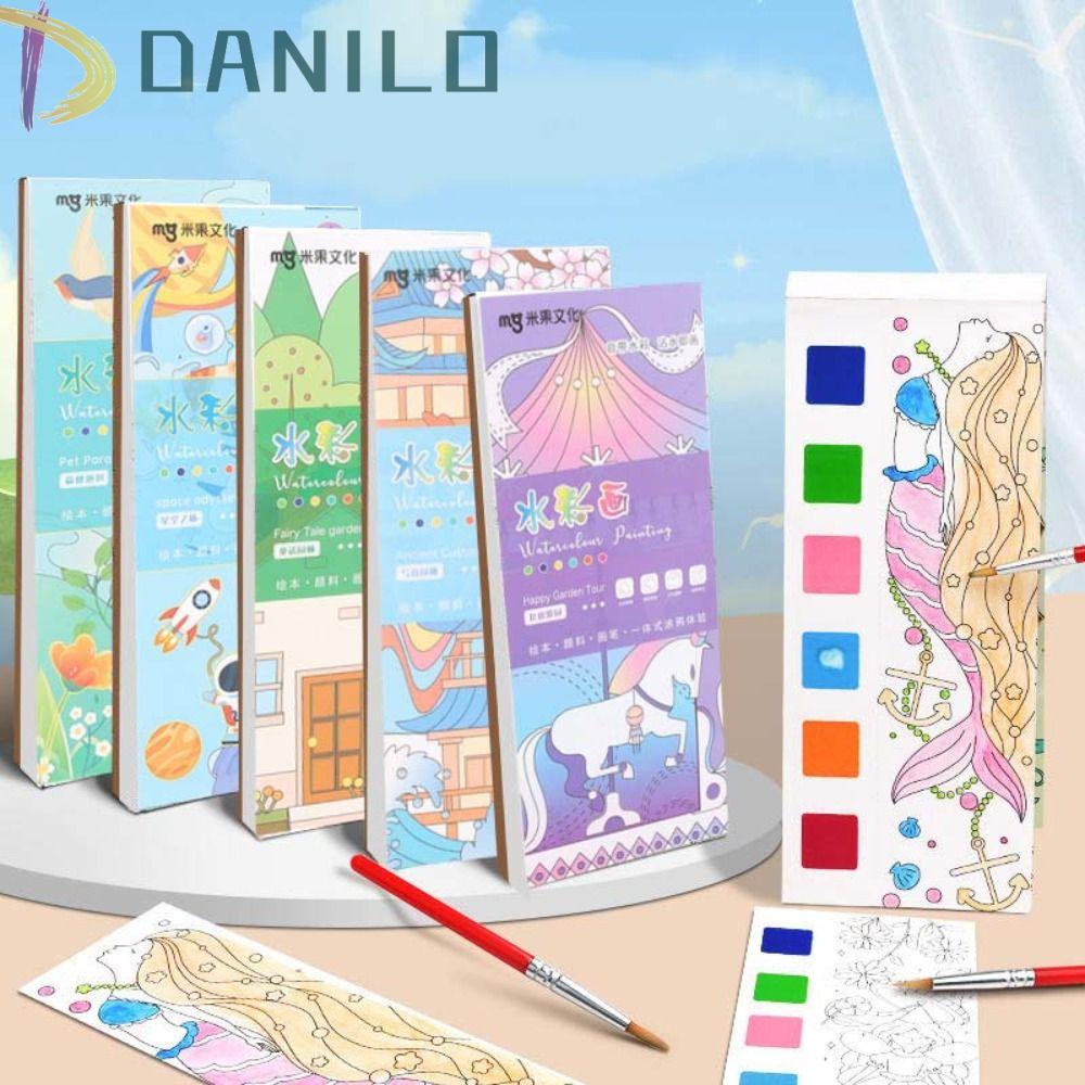 danilo-gouache-สมุดวาดภาพกราฟฟิตี้-ชุดสมุดระบายสี-เกมกราฟฟิติ-สมุดระบายสี-สมุดระบายสี-หนังสือวาดภาพ-ศิลปะ-จิตรกรรม-ของเล่นเด็ก