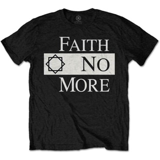 เสื้อยืดผ้าฝ้าย 100% พิมพ์ลายโลโก้ Faith No More V2 Rock Metal ของขวัญวันพ่อ สําหรับผู้ชาย