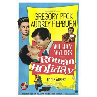 DVD ดีวีดี Roman Holiday (1953) โรมรำลึก (เสียง ไทย/อังกฤษ | ซับ ไทย/อังกฤษ) DVD ดีวีดี