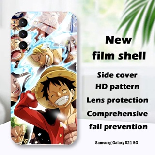 สําหรับ Samsung Galaxy S20 S21 FE S21 Plus S21 Ultra 5G เคสมือถือ แบบแข็ง ลายการ์ตูนวันพีช กันกระแทก ป้องกันกล้อง