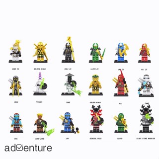 Adven ตัวต่อเลโก้ GA131-148 Ninjago Series ขนาดเล็ก ของเล่นสําหรับเด็ก