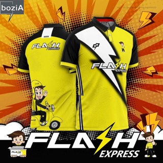 [พร้อมส่ง] เสื้อโปโลแขนสั้น ลาย Lawa bakhang jersi Flash Express 2023 （Hot sale Ready Stock COD）