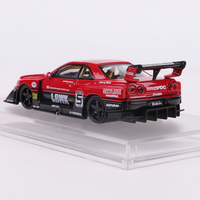 จําลอง-1-64-lbwk-r34-nissan-skyline-skyline-เหมาะกับของขวัญ-โมเดล-รถ-ของเล่นเด็กผู้ชาย-ของขวัญวันเกิด-ตกแต่งบ้าน