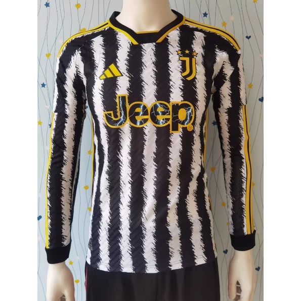 เสื้อกีฬาแขนยาว-ลายทีมชาติฟุตบอล-juventus-player-2324-ชุดเหย้า