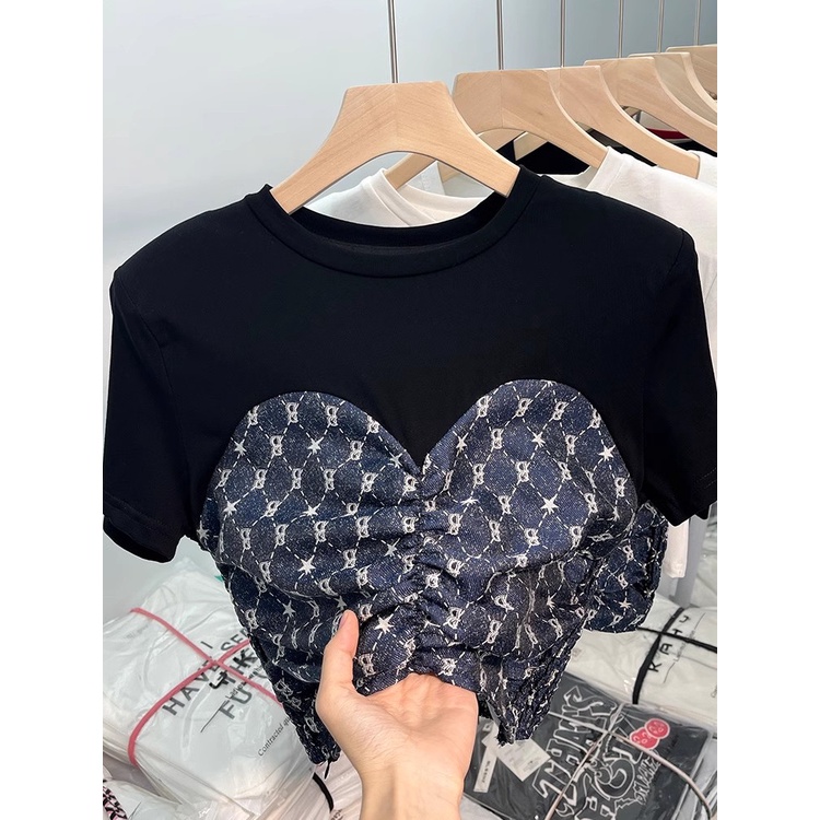 เสื้อยืดแขนสั้น-ผ้ายีน-เปิดไหล่-เซ็กซี่-เหมาะกับฤดูร้อน-สําหรับผู้หญิง-194x