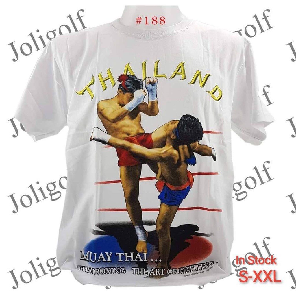 เสื้อยืดไทยแลนด์-สกรีนลายมวยไทย-souvenir-tshirt-thailand-ของฝากต่างชาติ-ของที่ระลึก-เสื้อทีม-bigsize-boxing-muay-thai