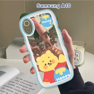 สําหรับ Samsung Galaxy A10 A20 A30 A50 A10S A20S A30S A50S A7 2018 เคสโทรศัพท์มือถือแบบนิ่ม กันกระแทก กันรอยกล้อง ลายการ์ตูนหมี วินนี่น่ารักมาก