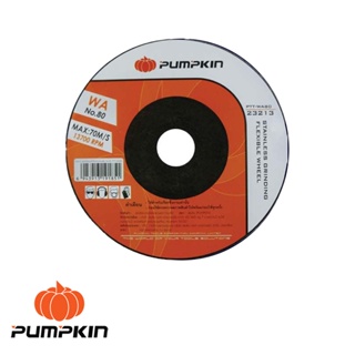 PUMPKIN แผ่นเจียร์ ใบเจียร์ ใบเจียร์สแตนเลสบาง 4 นิ้ว เบอร์ 80 รุ่น PTT-WA80 (23213) ผลิตจาก ตาข่ายไฟเบอร์ ดีเยี่ยม