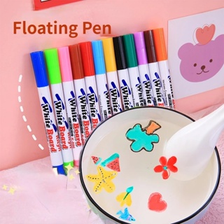 ปากกาน้ําเมจิก ปากกาไวท์บอร์ด วาดภาพระบายสี ลอยน้ําได้ สําหรับเด็ก
