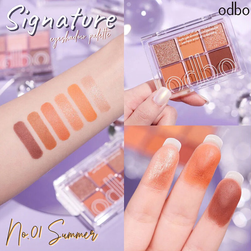 odbo-signature-eyeshadow-palette-4-8g-โอดีบีโอ-อายแชโดว์-6-เฉดสี