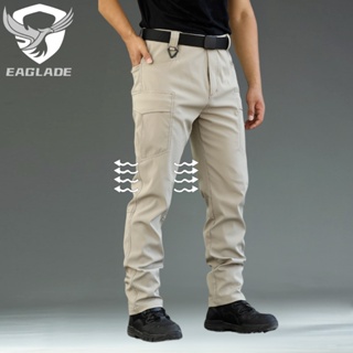 Eaglade กางเกงคาร์โก้ยุทธวิธี สําหรับผู้ชาย JJX8 สีกากี กันน้ํา ยืดหยุ่น