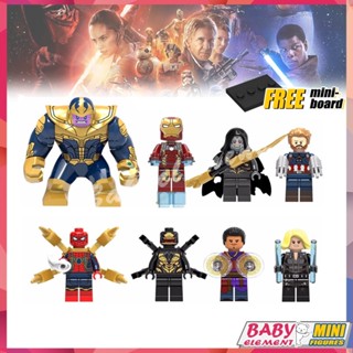 บล็อคตัวต่อ รูป Marvel ขนาดเล็ก 8 แบบ ของเล่นเสริมการเรียนรู้เด็ก DIY