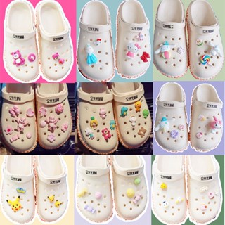 ชุดอุปกรณ์เสริม รูปการ์ตูนปิกาจู สุนัข Snoopy Jibits Sanrio Hello Kitty Jibbits Charm Kuromi Jibitz Croc สําหรับผู้หญิง