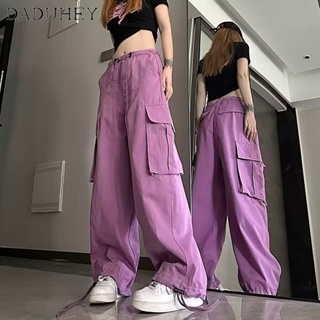 DaDuHey🎈 New American Style Ins High Street Hip Hop Casual Pants Plus Size Sports Pants Cargo Pants