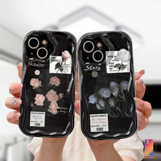 เคสโทรศัพท์มือถือแบบนิ่ม กันกระแทก ลายดอกกุหลาบ 3D แนวเรโทร สีวาว สําหรับ Realme C35 C33 C30 C30S C55 C11 2021 C21Y C31 C15 C21 C25 C20 C3 C12 C2 C25S 10 5S 5 5i 9i C17 7i C1 C25Y C2 C3i 6i C20A  Narzo 20 10 10A 20A 30A 50i 50A Prime