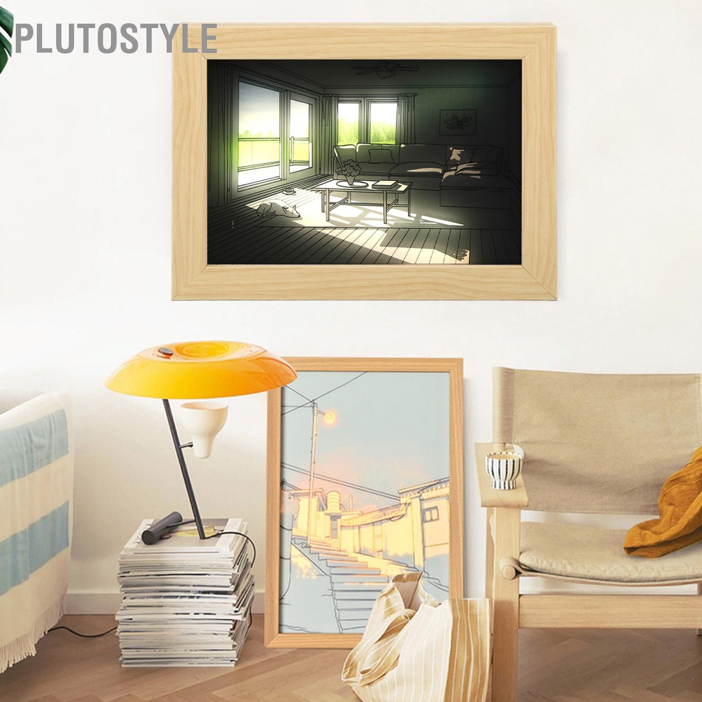 plutostyle-ภาพวาดแสงนวัตกรรมสไตล์อะนิเมะญี่ปุ่น-3-โหมดจำลองแสงแดด-led-ภาพวาดเรืองแสงกรอบรูปแสง