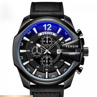 Fensir Brand Watch 020 นาฬิกาข้อมือควอตซ์แฟชั่น กันน้ํา หน้าปัดขนาดใหญ่ สําหรับบุรุษ