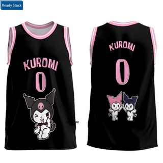 เสื้อกีฬาบาสเก็ตบอล ลาย Kuromi Sanrio น่ารัก