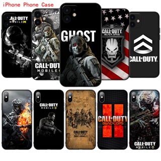 Rcz26 เคสโทรศัพท์มือถือ ซิลิโคนนุ่ม ลายเกม Call of Duty สําหรับ iPhone 13 Pro Mini XS Max