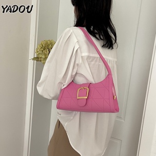YADOU กระเป๋าสะพายแฟชั่นสตรีสไตล์วินเทจใหม่ยอดนิยม Crescent Bag