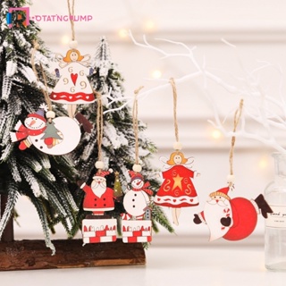 2 ชิ้น / เซต น่ารัก คริสต์มาส สโนว์แมน จี้ไม้ทาสี / การ์ตูน ซานตาคลอส รูปร่าง หุ่น แขวน เครื่องประดับ / คริสต์มาส ปาร์ตี้ ตกแต่ง อุปกรณ์ประกอบฉาก