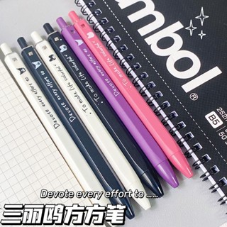 ปากกาเจล ทรงสี่เหลี่ยม ลายการ์ตูน Melody Kuromi สีดํา แบบเรียบง่าย