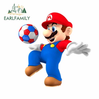 Earlfamily สติกเกอร์ กันน้ํา ลาย Super Mario Wiki 13 ซม. x 10.5 ซม. สําหรับติดตกแต่งหน้าต่างรถยนต์ File_Mario2 MSS DIY