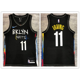 เสื้อกีฬาบาสเก็ตบอล nba Brooklyn Nets No.11 Irving สีดํา 2021 285416