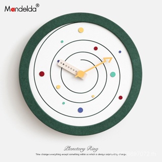 [พร้อมส่ง] Mandelda นาฬิกาแขวนผนังแฟชั่น หรูหรา สไตล์นอร์ดิก สําหรับตกแต่งบ้าน ห้องนั่งเล่น