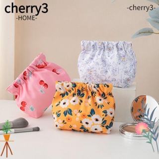 Cherry3 กระเป๋าใส่เหรียญ ผ้าออกซ์ฟอร์ด กันน้ํา ปิดอัตโนมัติ ขนาดเล็ก สําหรับผู้หญิง 2 ชิ้น