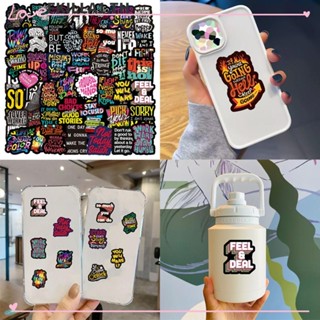 Faccfki สติกเกอร์ PVC กันน้ํา ลอกออกได้ หลายสไตล์ สําหรับติดตกแต่งตู้เย็น DIY 50 ชิ้น