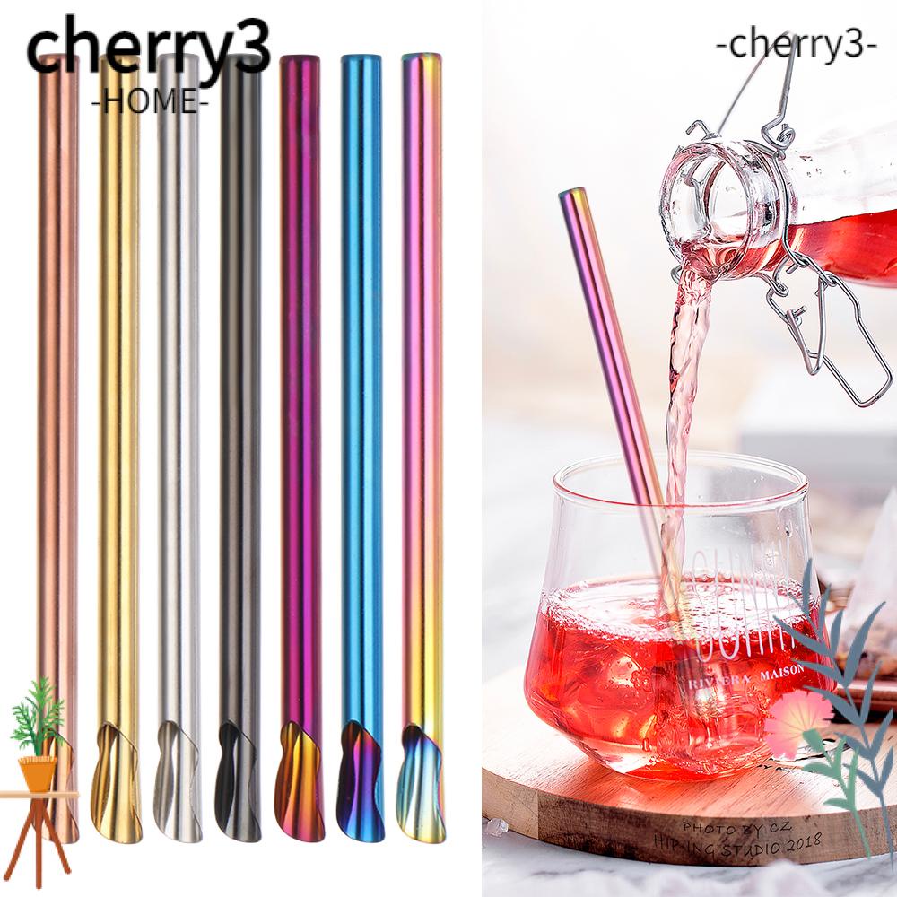 cherry3-หลอดดูดเครื่องดื่ม-สมูทตี้-ชานมปั่น-ใช้ในครัวเรือน