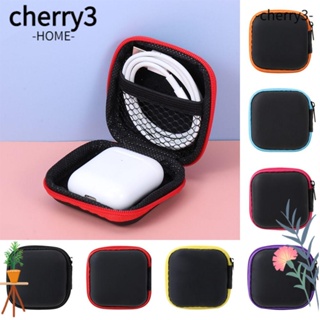 Cherry3 กระเป๋าเก็บหูฟัง แบบแข็ง ทรงสี่เหลี่ยม