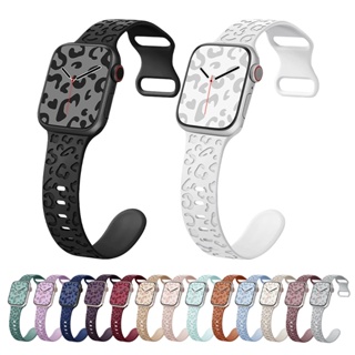 สายนาฬิกาข้อมือ ลายเสือดาว สําหรับ Apple Watch Series Ultra 8 7 6 SE 5 4 3 2 1 iWatch ขนาด 49 มม. 45 มม. 41 มม. 44 มม. 40 มม. 42 มม. 38 มม.